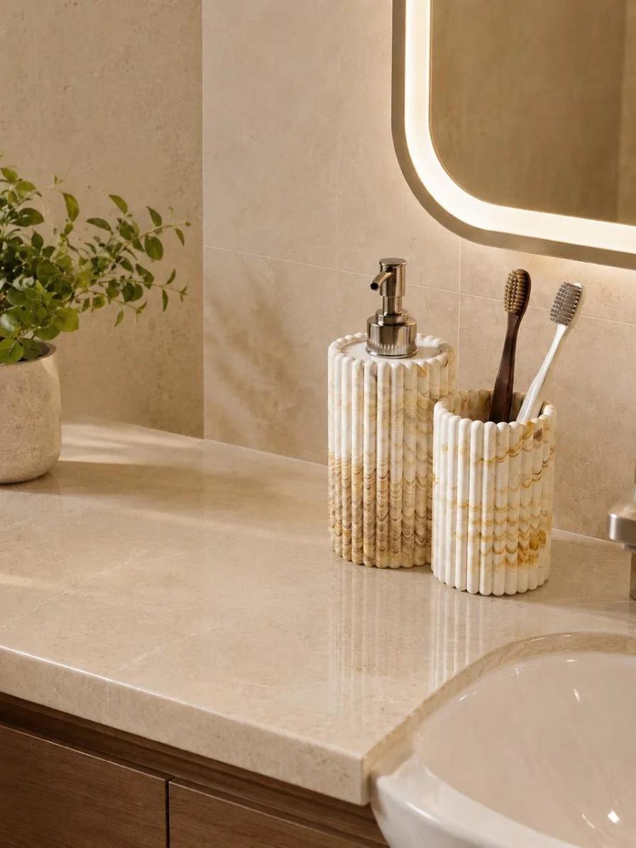 Soap Dispenser ribbed Set of 2 Soap Dispenser Ribbed Set of 2 - Image 1