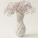 Swirl Ribbed Vase 022